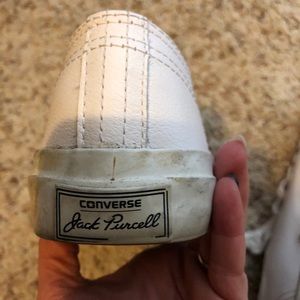 Converse Jack Purcell canvas.